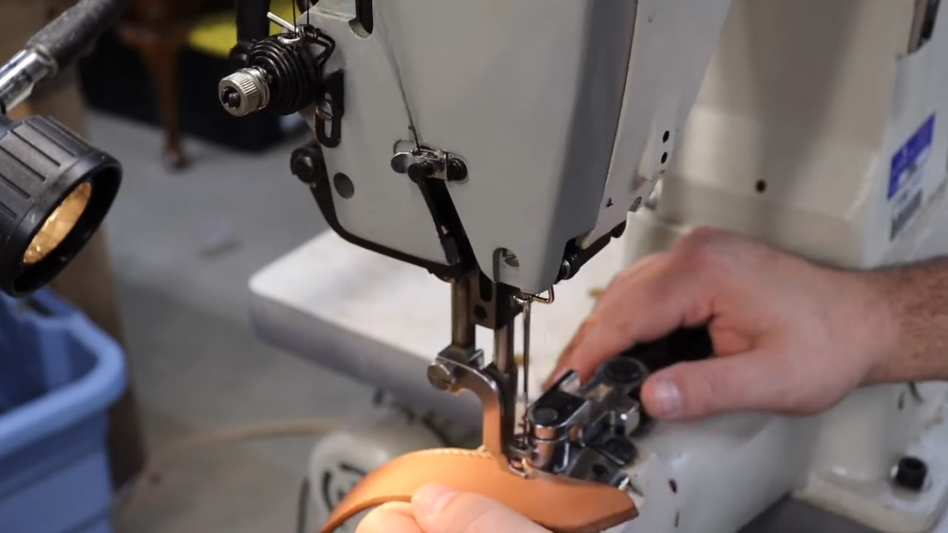 sewing leather